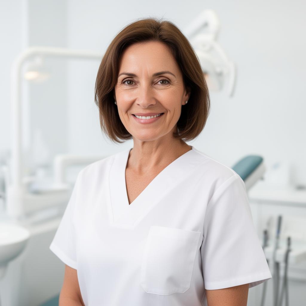 Dr. Sarah Mitchell — lead dentist at Aurora Dental Care, Calgary